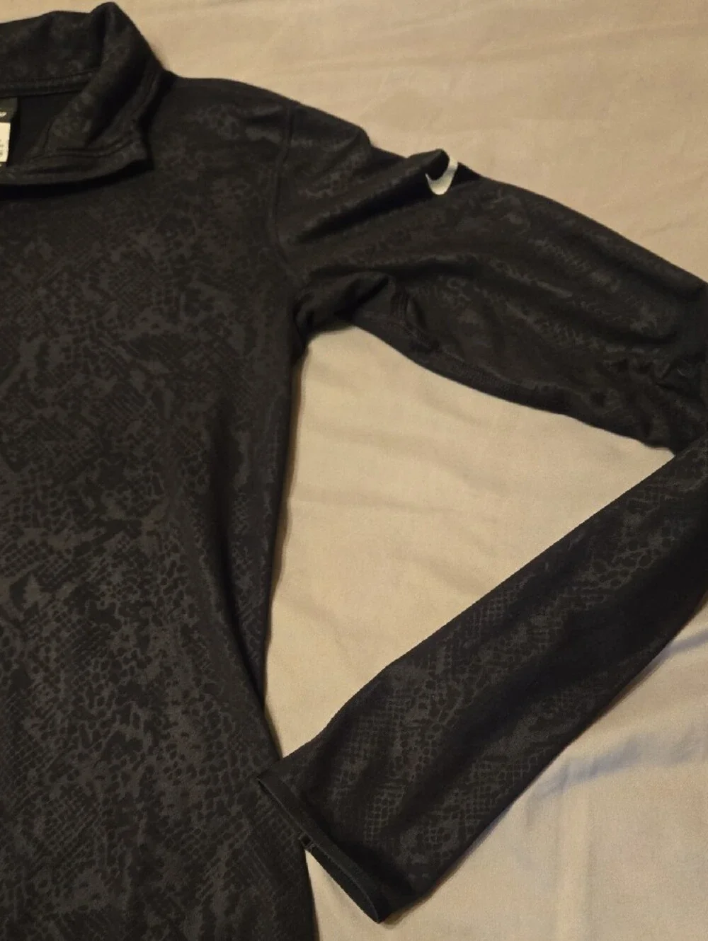 Nike Black Jacquard Half-Zip Pullover